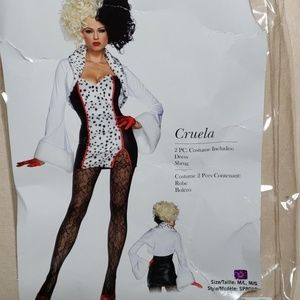 Cruella de Vil Costume (3 piece set)